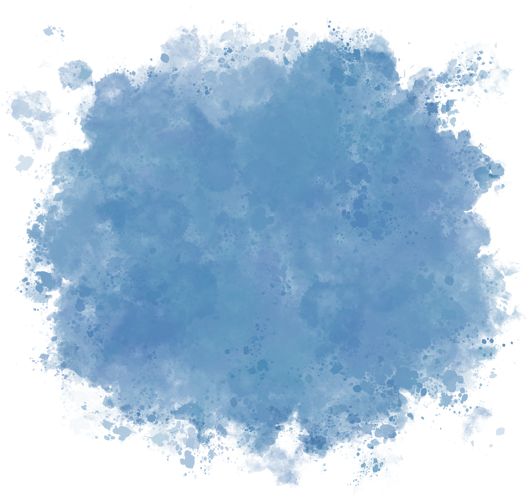 Cyan Blue Watercolor Paint Circle Background
